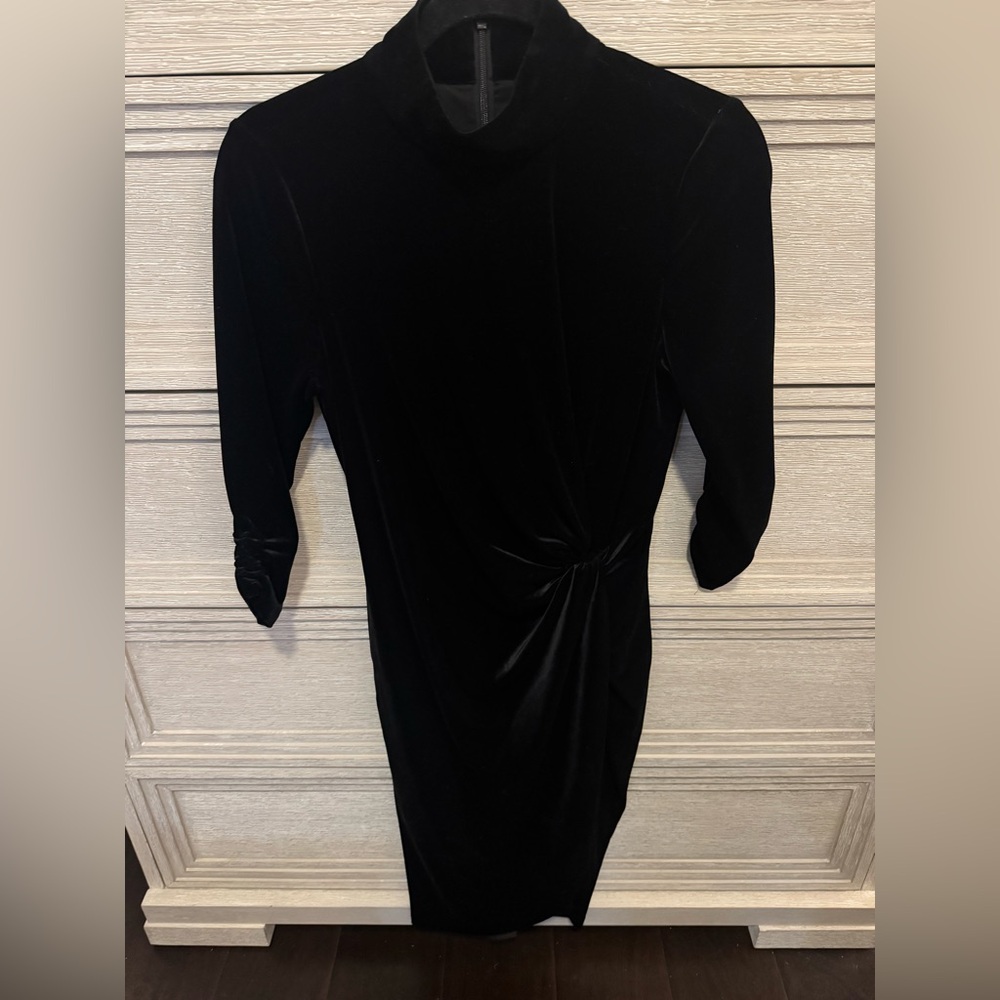 Alex Marie Black Velvet Stretch 3/4 Sleeve